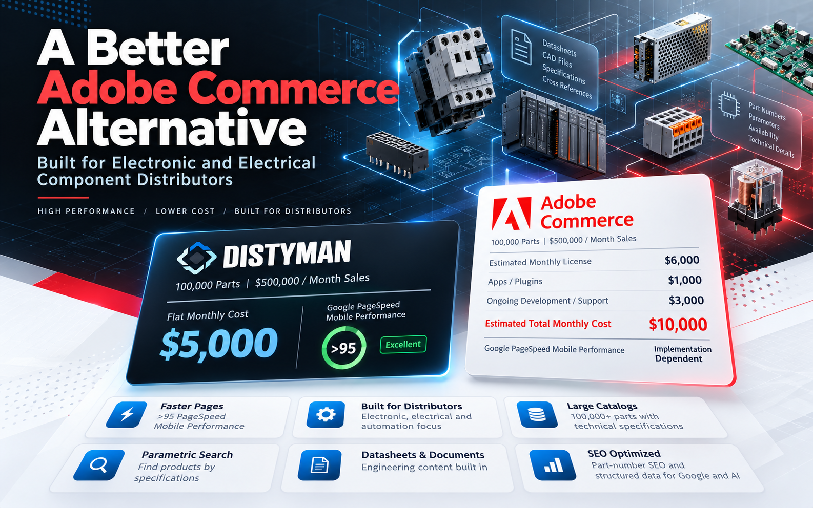 Adobe Commerce Alternative for Distributors | DistyMan vs Magento